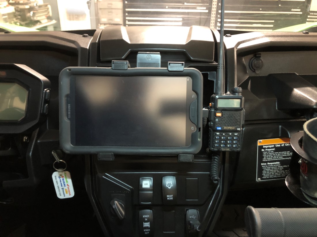 Kawasaki KRX & KRX4 1000 Adjustable Dash Phone or Tablet Mount